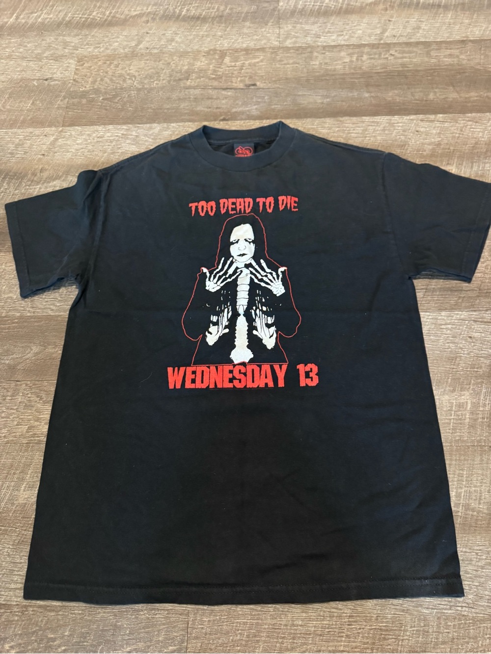 Cinder Block Rare Vintage Wednesday 13 "Too Dead to Die" Black Graphic Tee